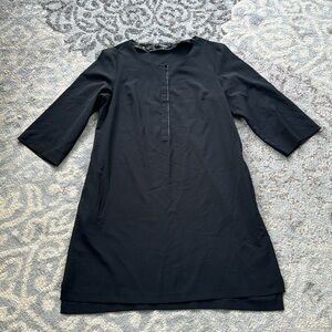 Cotélac 1/3 Button Down Midi Dress Black 4